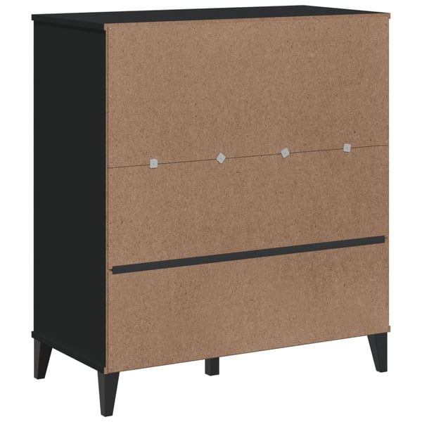 vidaXL Bokhylla VIKEN svart 80x40x90 cm konstruerat trä