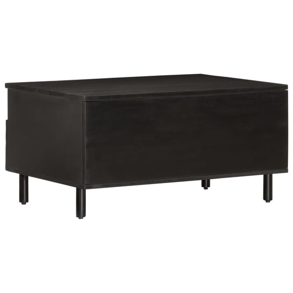 vidaXL sofabord 80x54x40 cm massivt mangotræ sort