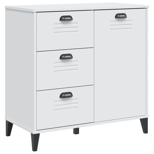 vidaXL Skjenk VIKEN hvit 80x40x80 cm konstruert tre
