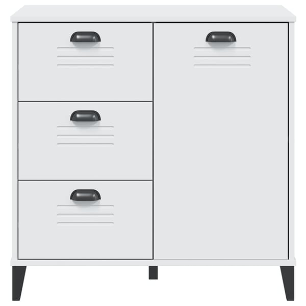 vidaXL Skjenk VIKEN hvit 80x40x80 cm konstruert tre