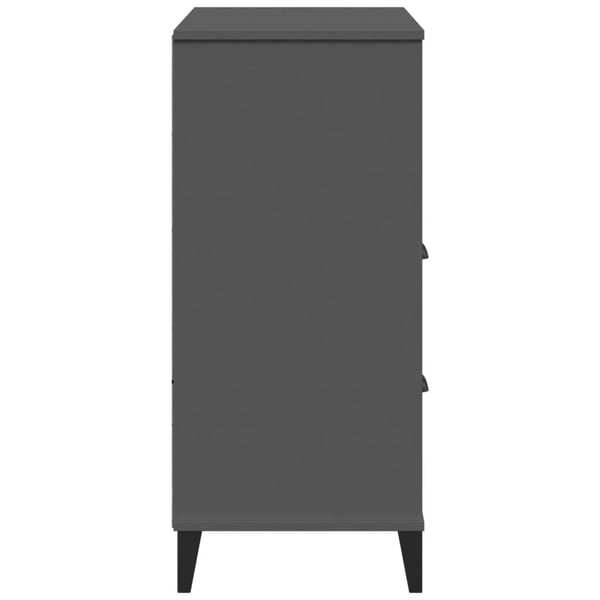 vidaXL Bokhylla VIKEN antracitgrå 80x40x90 cm konstruerat trä