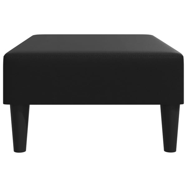 vidaXL fodskammel 77x55x31 cm kunstlæder sort
