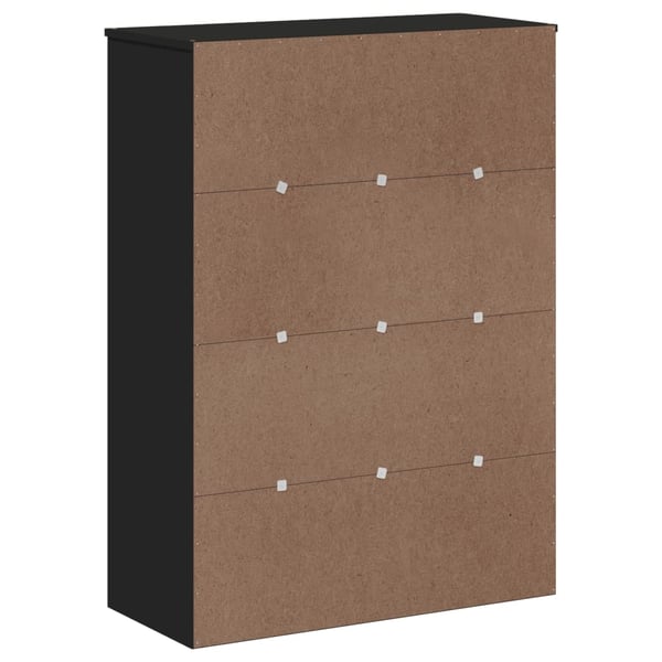 vidaXL Topp for highboard VIKEN svart heltre furu