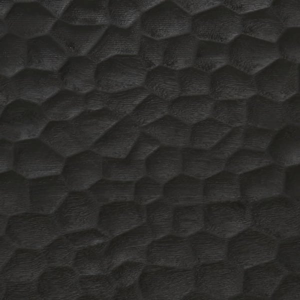 vidaXL Baderomsspeil svart 50x70x2,5 cm heltre mango og glass
