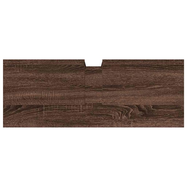vidaXL underskab til håndvask 80x30x60 cm konstrueret træ brunt eg