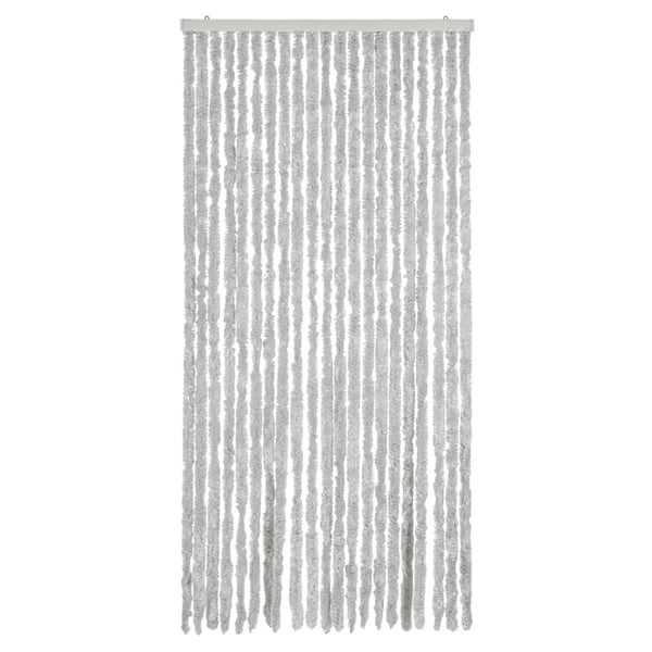 vidaXL Fluegardin grå 90x220 cm chenille