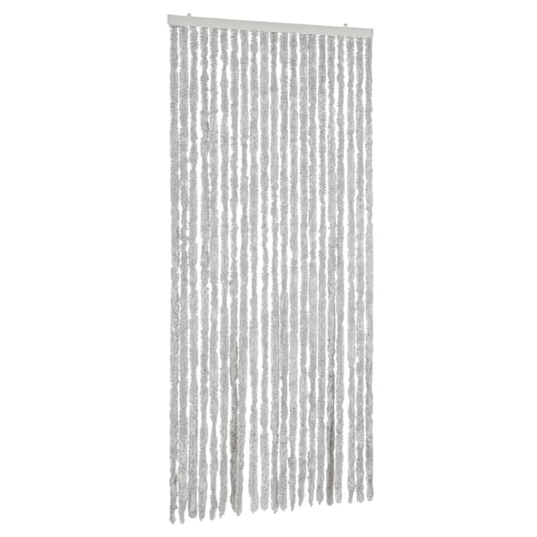 vidaXL flueforhæng 100x220 cm chenille grå
