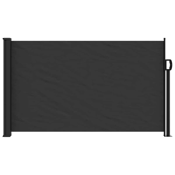 vidaXL sidemarkise 117x300 cm sammenrullelig sort