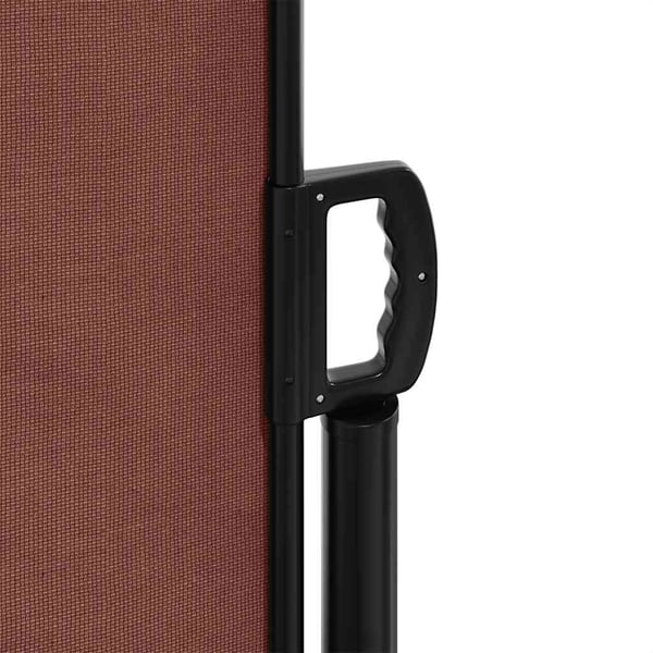vidaXL Uttrekkbar sidemarkise brun 100x500 cm