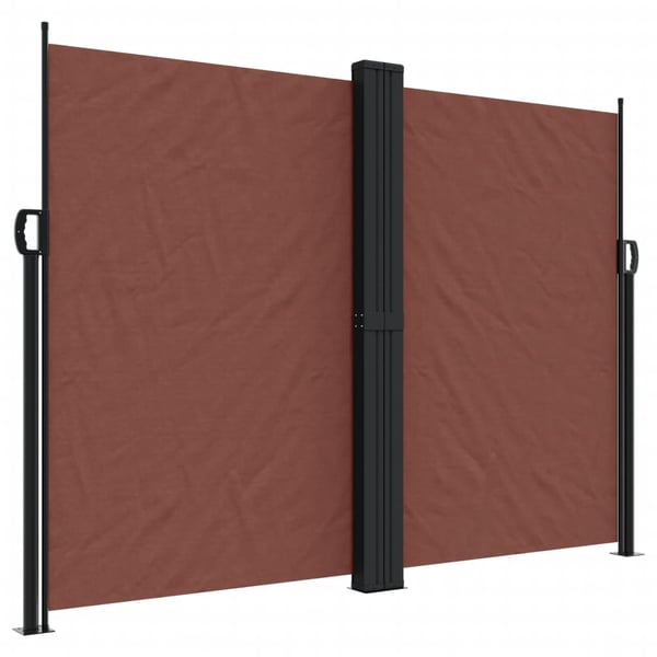 vidaXL Uttrekkbar sidemarkise 180x1200 cm brun