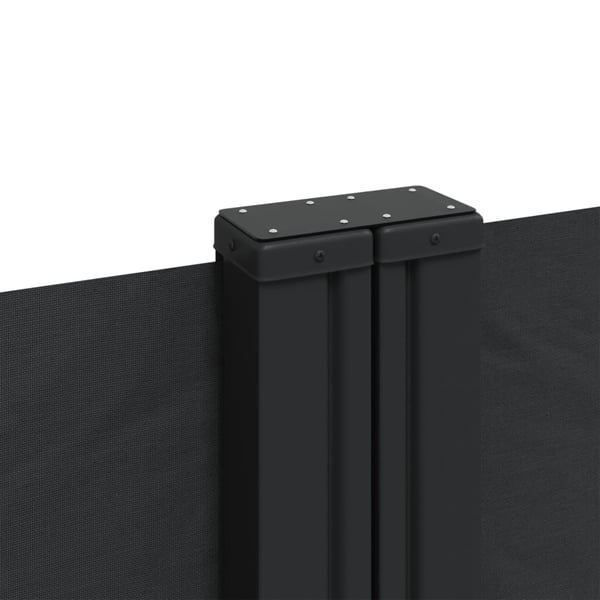 vidaXL Uttrekkbar sidemarkise 220x1200 cm svart