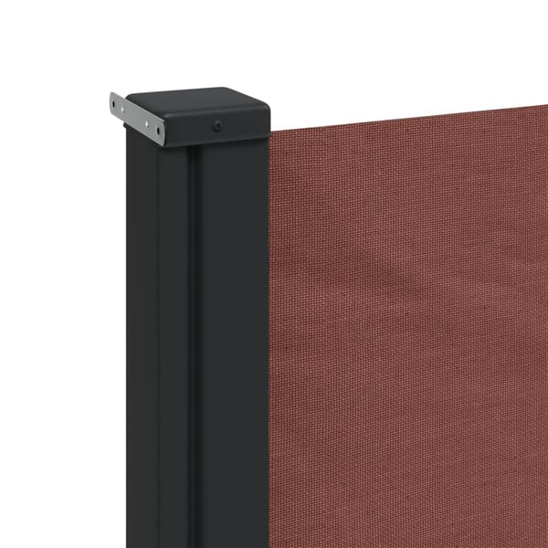 vidaXL Uttrekkbar sidemarkise 140x600 cm brun