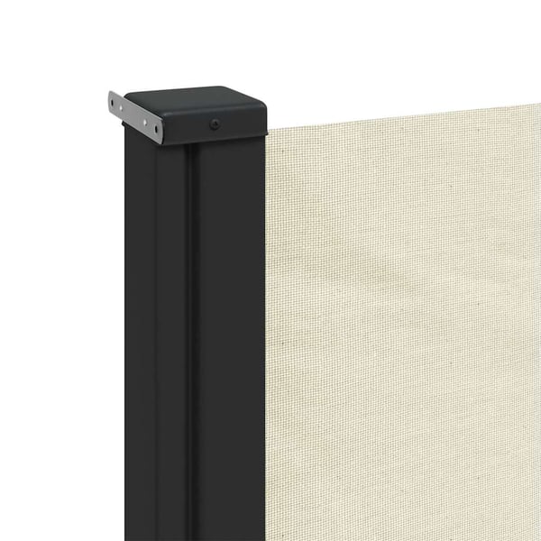 vidaXL Uttrekkbar sidemarkise kremhvit 117x300 cm