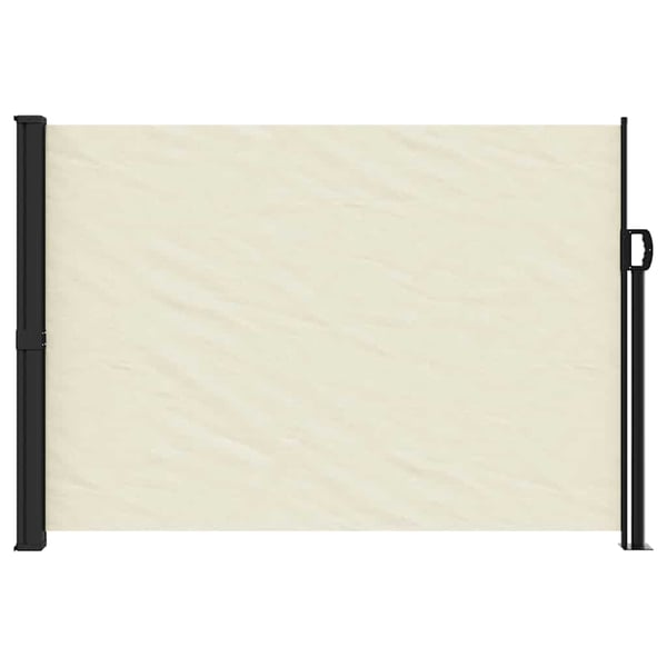 vidaXL Uttrekkbar sidemarkise 140x600 cm kremhvit