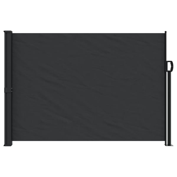 vidaXL sidemarkise 140x300 cm sammenrullelig sort