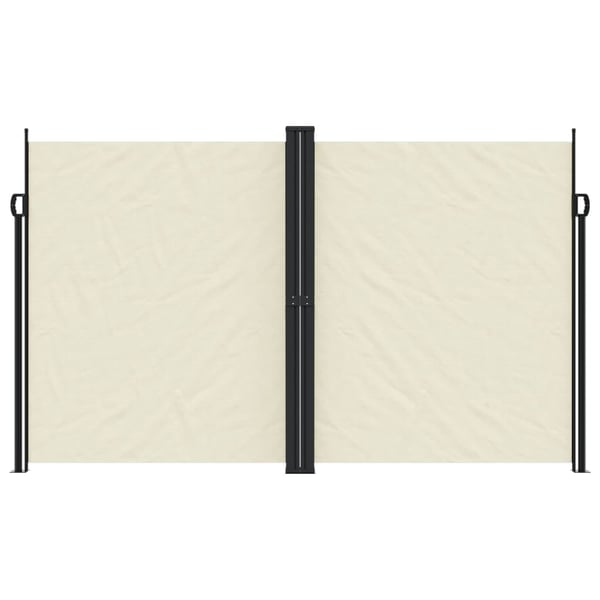 vidaXL sammenrullelig sidemarkise 200x1200 cm cremefarvet