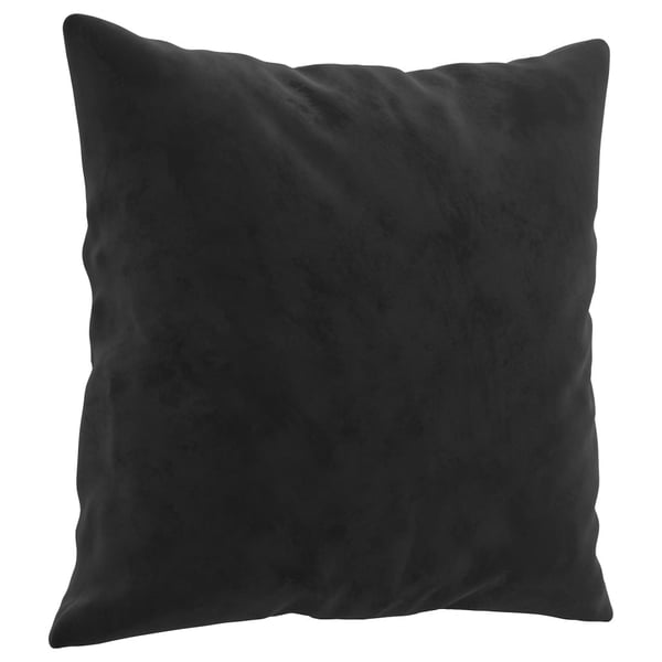 vidaXL sofasæt 3 dele med puder velour sort