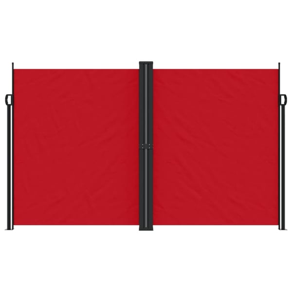 vidaXL Uttrekkbar sidemarkise 200x1200 cm rød