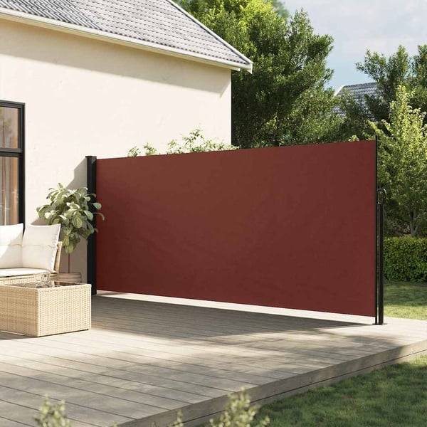 vidaXL sidemarkise 160x500 cm sammenrullelig brun