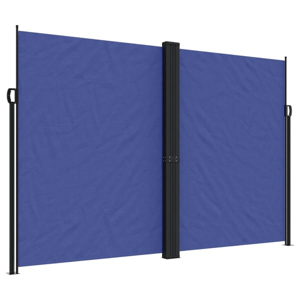 vidaXL Uttrekkbar sidemarkise blå 220x1200 cm