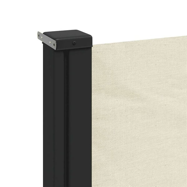 vidaXL Uttrekkbar sidemarkise kremhvit 220x500 cm