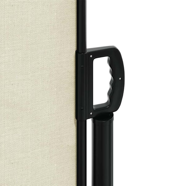 vidaXL Uttrekkbar sidemarkise kremhvit 100x300 cm