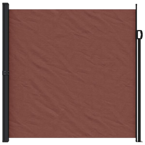 vidaXL sidemarkise 200x500 cm sammenrullelig brun