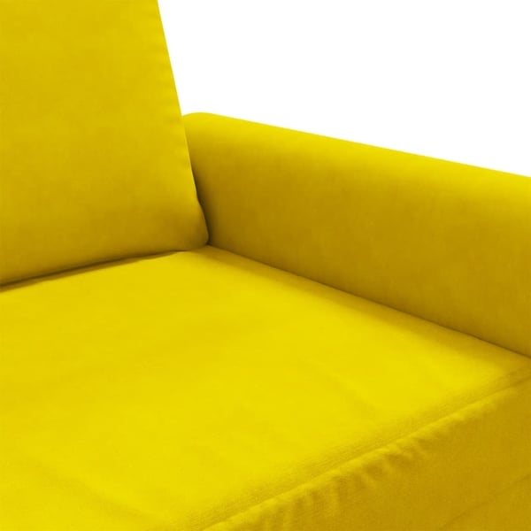 vidaXL 2-personers sofa 140 cm fløjl gul