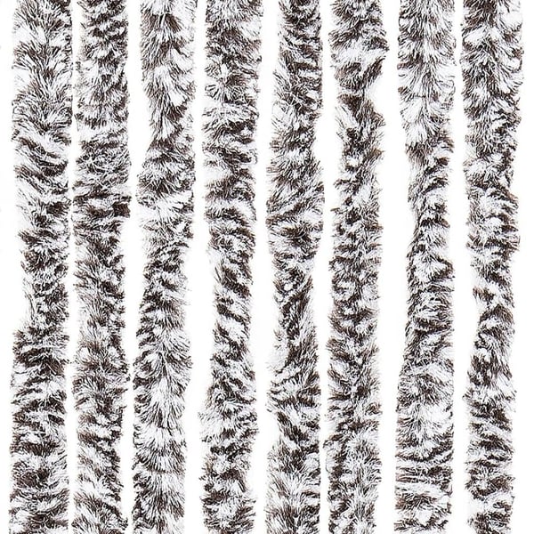 vidaXL Fluegardin brun og beige 100x230 cm chenille