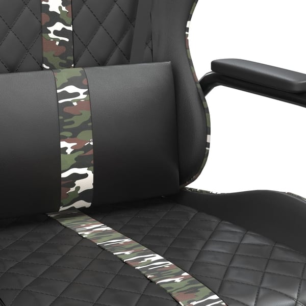 vidaXL gamingstol kunstlæder sort og camouflage