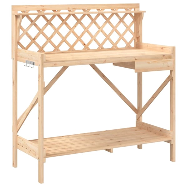 vidaXL Pottebenk med espalier heltre gran