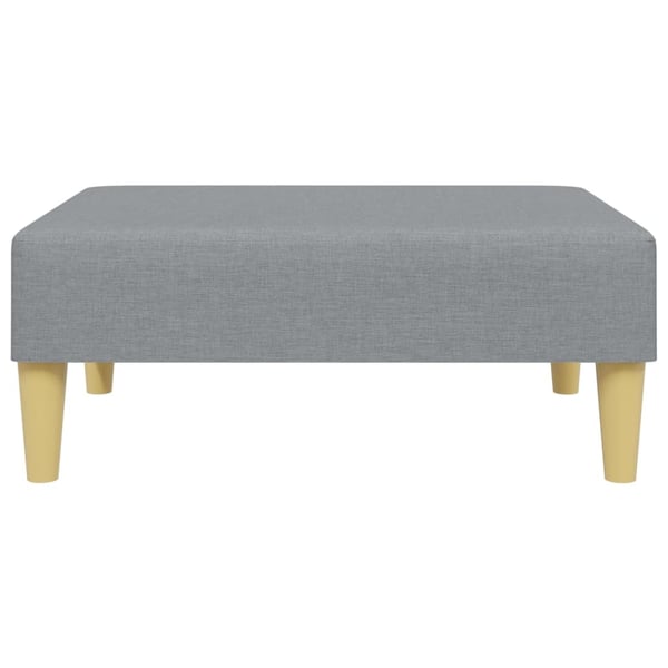 vidaXL fodskammel 77x55x31 cm stof lysegrå