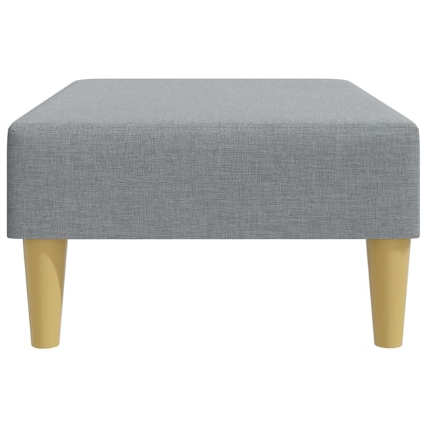vidaXL fodskammel 77x55x31 cm stof lysegrå