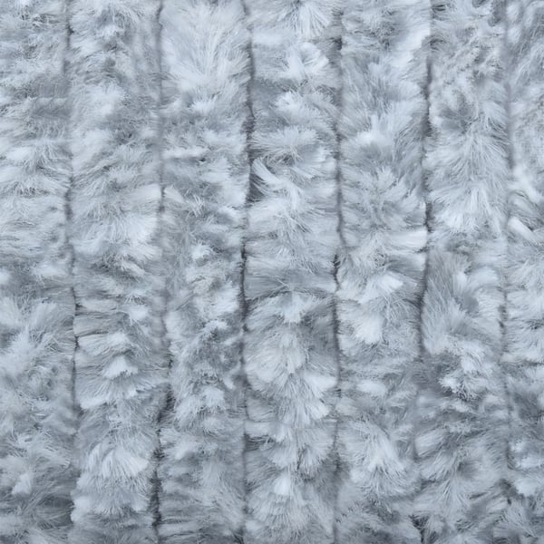 vidaXL Fluegardin hvit og grå 100x200 cm chenille