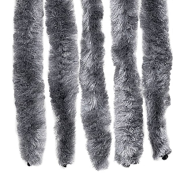 vidaXL Fluegardin sølv 100x200 cm chenille