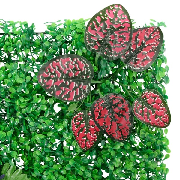vidaXL Gjerde med kunstige planter 6 stk grønn 40x60 cm