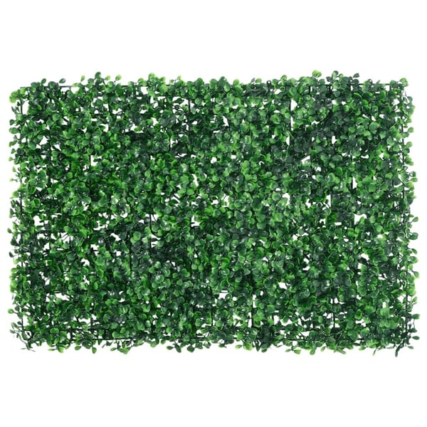 vidaXL Gjerde med kunstige buskblader 6 stk grønn 40x60 cm