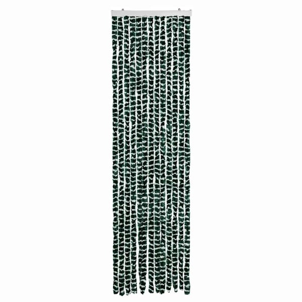 vidaXL Fluegardin grønn og hvit 56x200 cm chenille