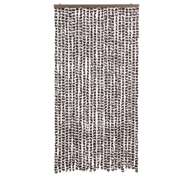 vidaXL Fluegardin brun og hvit 100x230 cm chenille