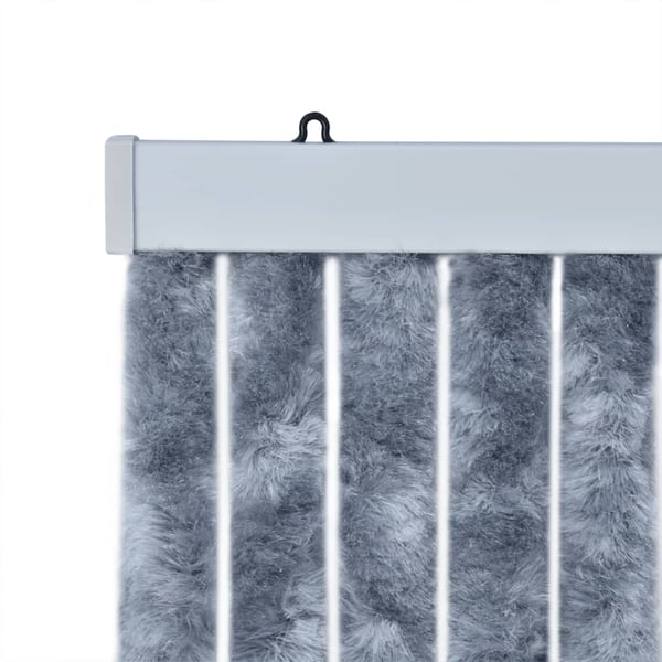 vidaXL Fluegardin sølv 100x230 cm chenille