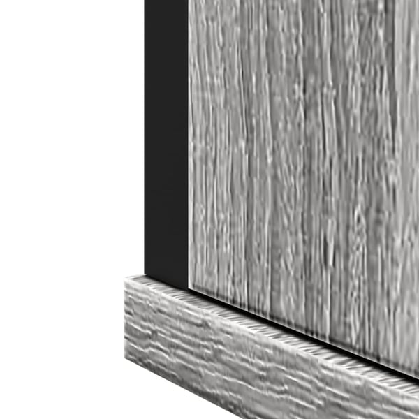 vidaXL skab med pejl 42x12x60 cm konstrueret træ grå sonoma-eg