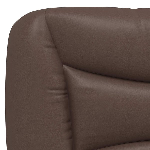 vidaXL sengeramme uden madras Hvar 100x200 cm kunstlæder brun