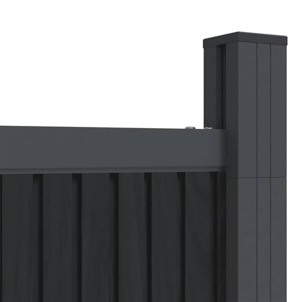 vidaXL Staketpanel WPC grå 173x186 cm