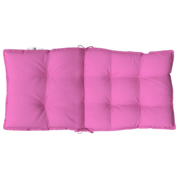 vidaXL Stolsdynor 2 st rosa oxfordtyg