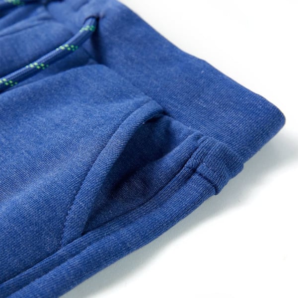 vidaXL Barneshorts med snor blå melert 116