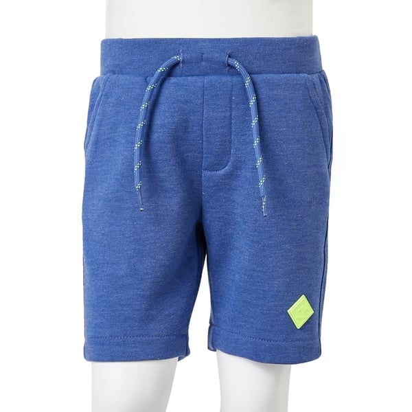 vidaXL Barneshorts med snor blå melert 116
