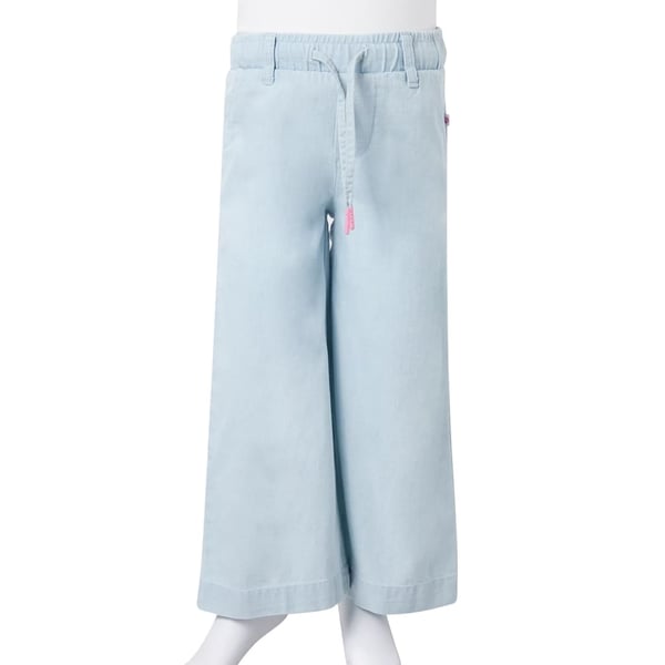 vidaXL Bukser til børn str. 104 denimblå