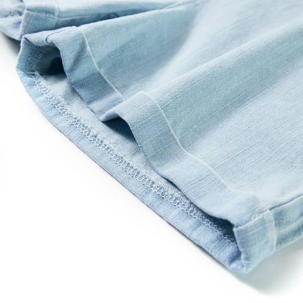 vidaXL Onesie for barn med korte ermer myk blå 128
