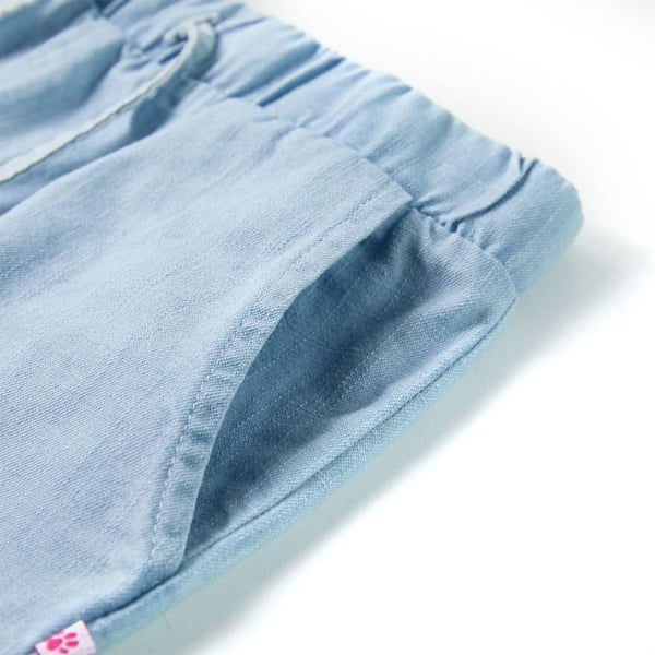 vidaXL Shorts til børn str. 128 denimblå