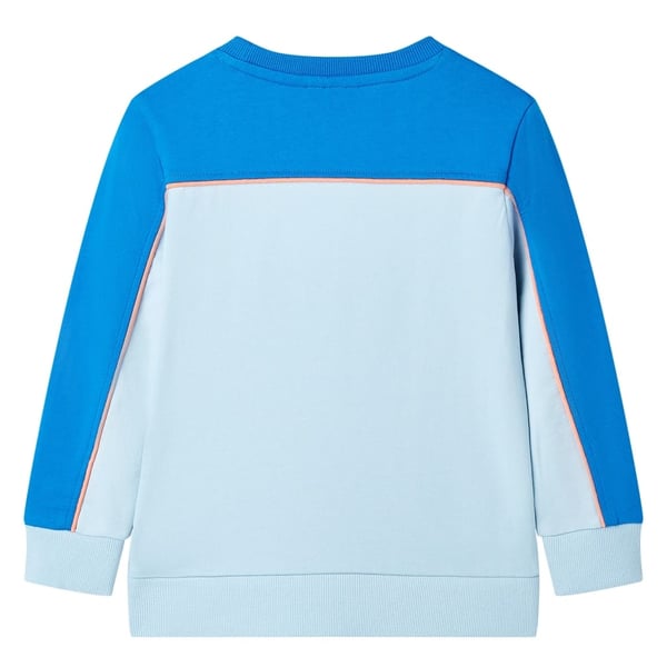 vidaXL Sweatshirt til børn str. 104 blå og lyseblå